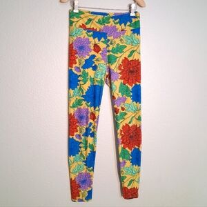 Brightly Colored Lularoe Patterned Leggings One Size